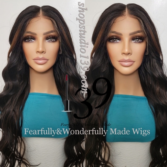 Human hair HD lace front wig with shifting part - Picture 2 of 3